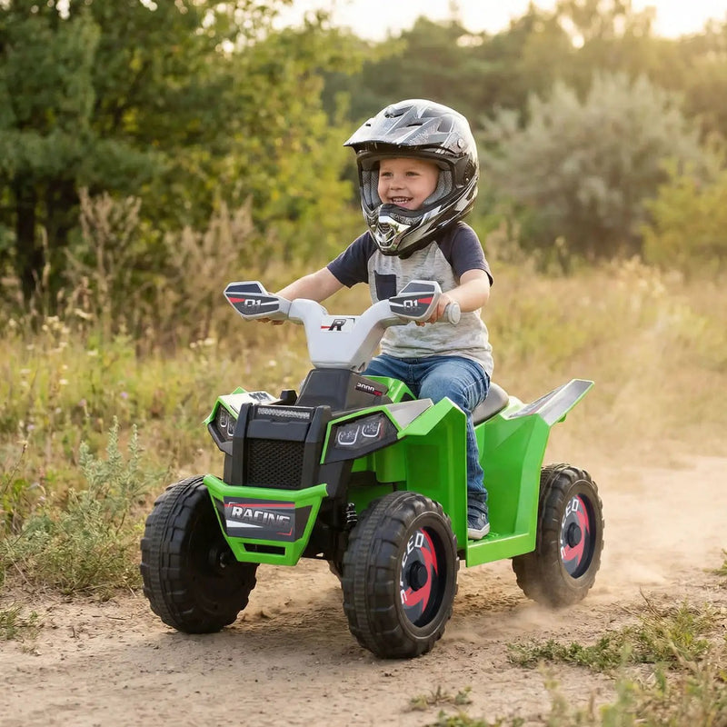 6V Kids Electric ATV Quad Car with Detachable Trailer by DirectDeals