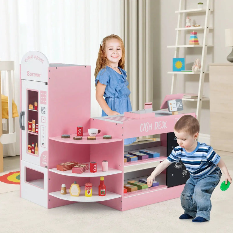 Kids Grocery Store Playset with Cash Register & POS Machine by DirectDeals