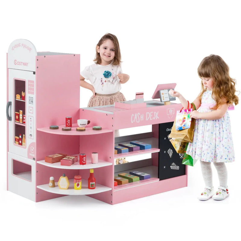 Kids Grocery Store Playset with Cash Register & POS Machine by DirectDeals