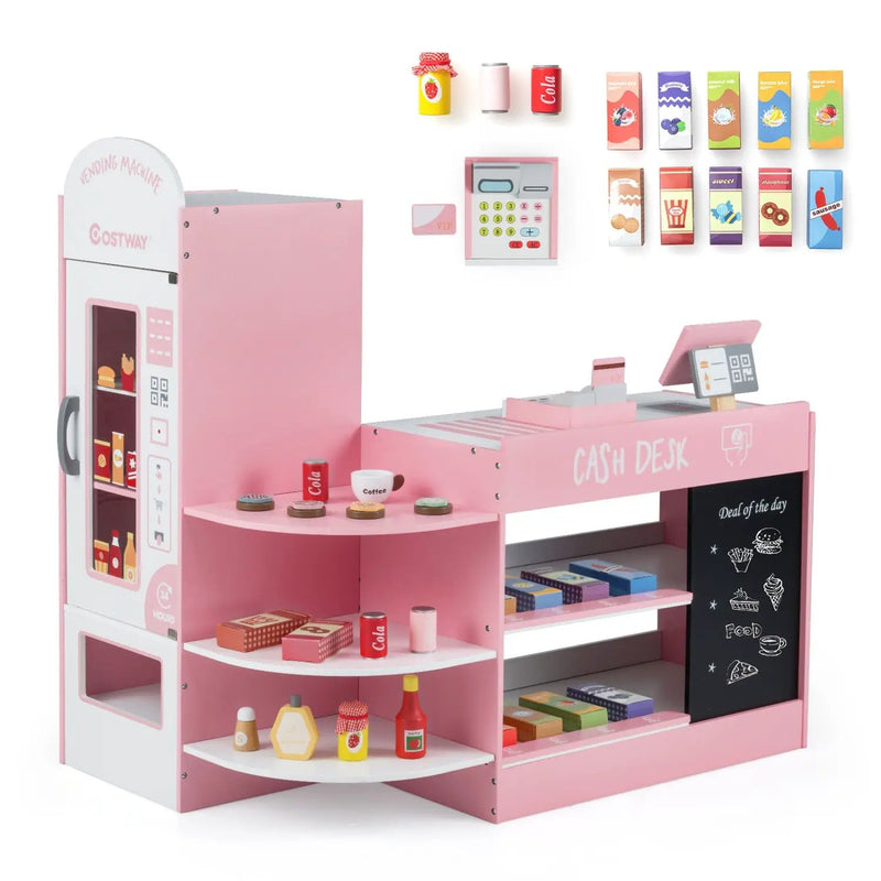 Kids Grocery Store Playset with Cash Register & POS Machine by DirectDeals