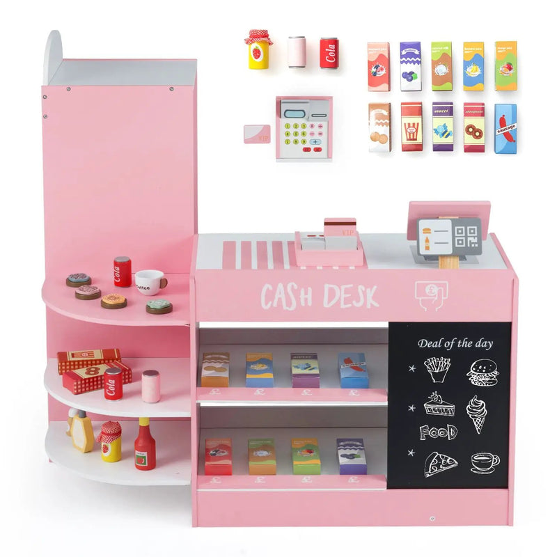 Kids Grocery Store Playset with Cash Register & POS Machine by DirectDeals