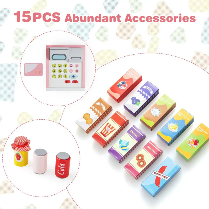 Kids Grocery Store Playset with Cash Register & POS Machine by DirectDeals