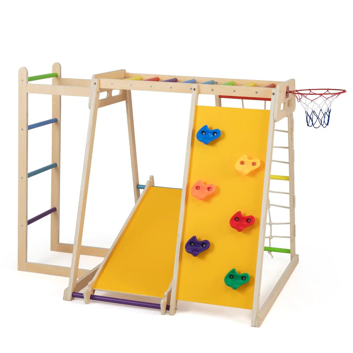 Kids Indoor Playground 6-in-1 Jungle Gym for 3-14 Years Olds, photo 8 of 16