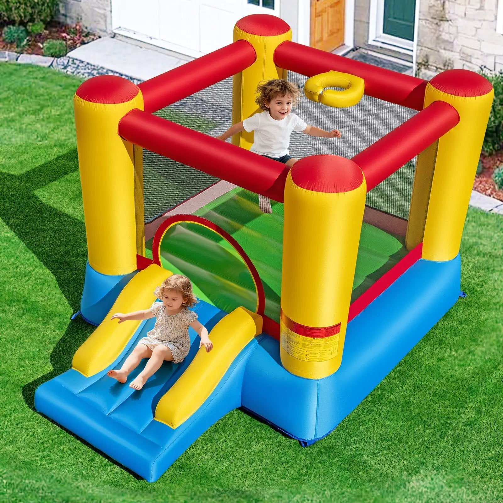 Kids Inflatable Jumping Bounce House without Blower by DirectDeals