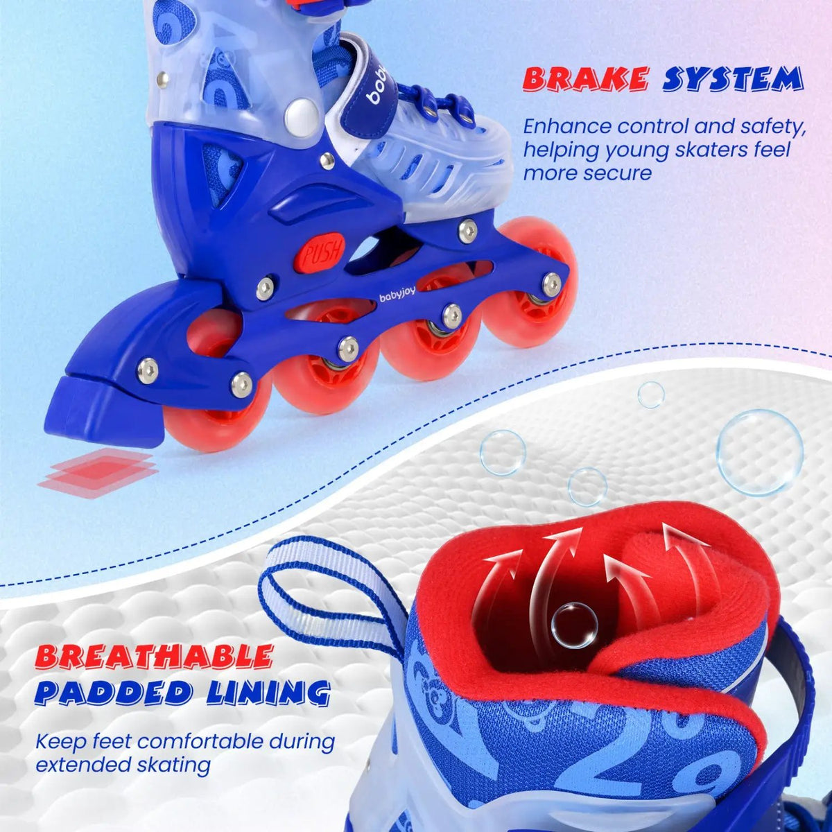 Kids Inline Skates with Light Up Wheels for Beginners Ages 9-14, photo 15 of 16