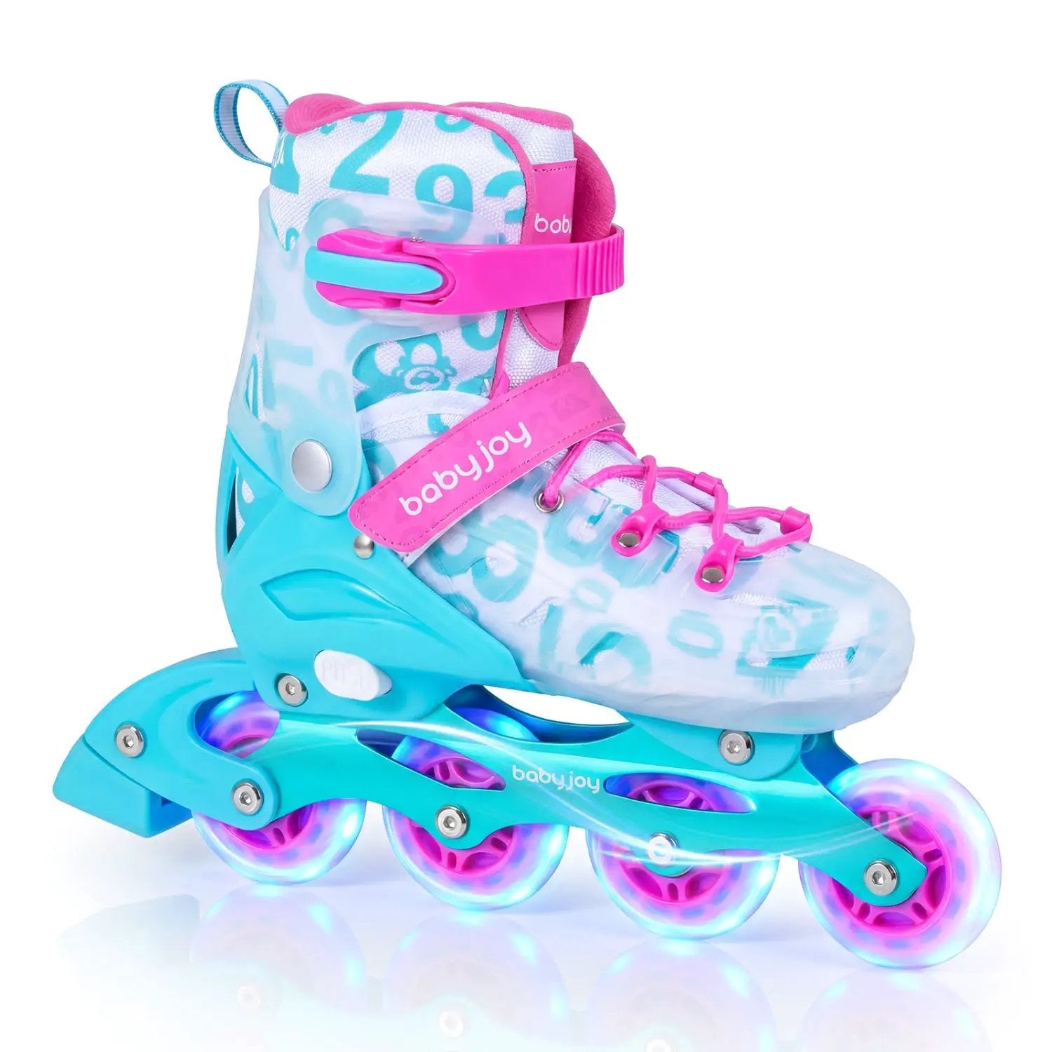 Kids Inline Skates with Light Up Wheels for Beginners Ages 9-14 by DirectDeals