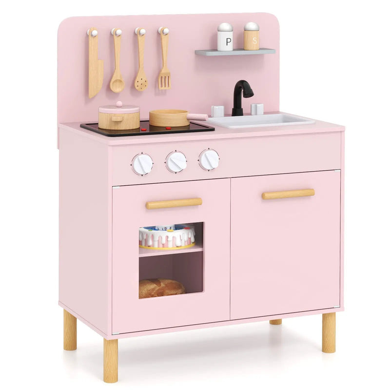 Kids Kitchen Playset with Cooking Accessories and Storage by DirectDeals