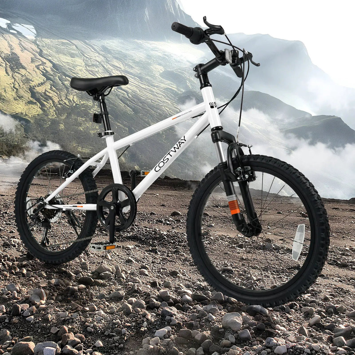 Kids Mountain Bike 20 24 Inch Child Bicycle for Boys Girls Aged 8+ Years Old White, photo 4 of 16