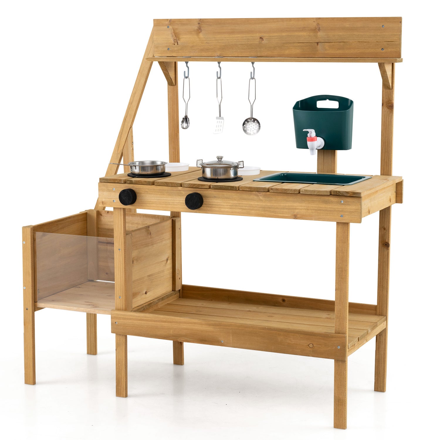 Wooden Mud Kitchen with Planter Box for Kids by DirectDeals