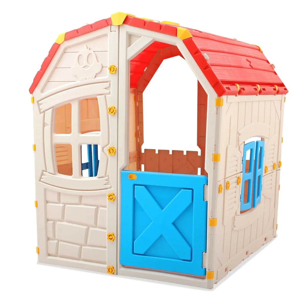 Kids Outdoor Playhouse with Openable Windows and Door for Indoor Room, photo 6 of 16