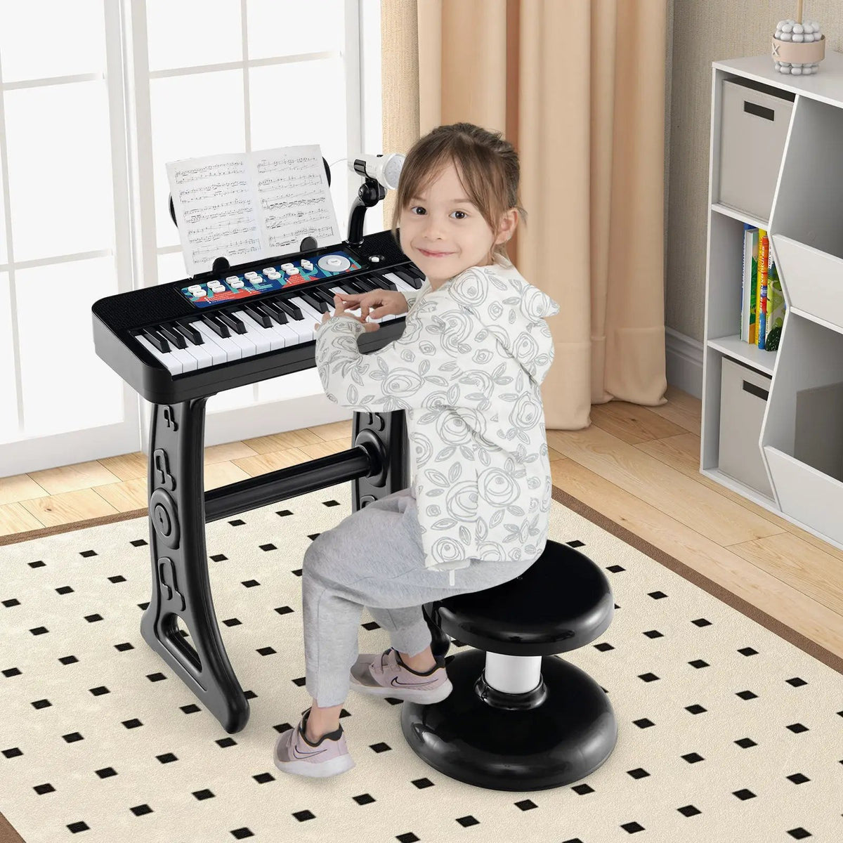 Kids Piano Keyboard 37-Key Kids Toy Keyboard Piano with Microphone for 3+ Kids, photo 2 of 24