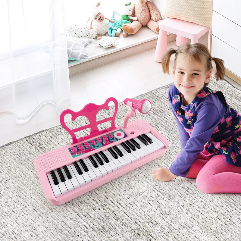 Kids Piano Keyboard 37-Key Kids Toy Keyboard Piano with Microphone for 3+ Kids by DirectDeals