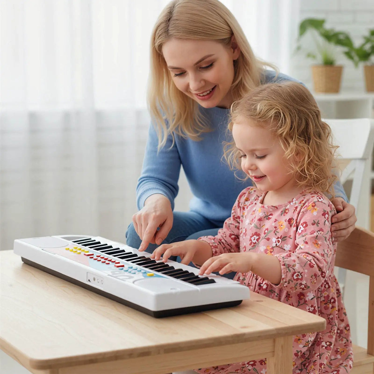 Kids Piano Keyboard 49 Keys Portable Electric Keyboard Piano with 8 Rhythms 8 Tones, photo 3 of 16
