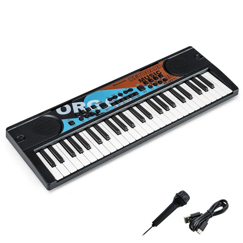 Kids Piano Keyboard 49 Keys Portable Electric Keyboard Piano with 8 Rhythms 8 Tones by DirectDeals