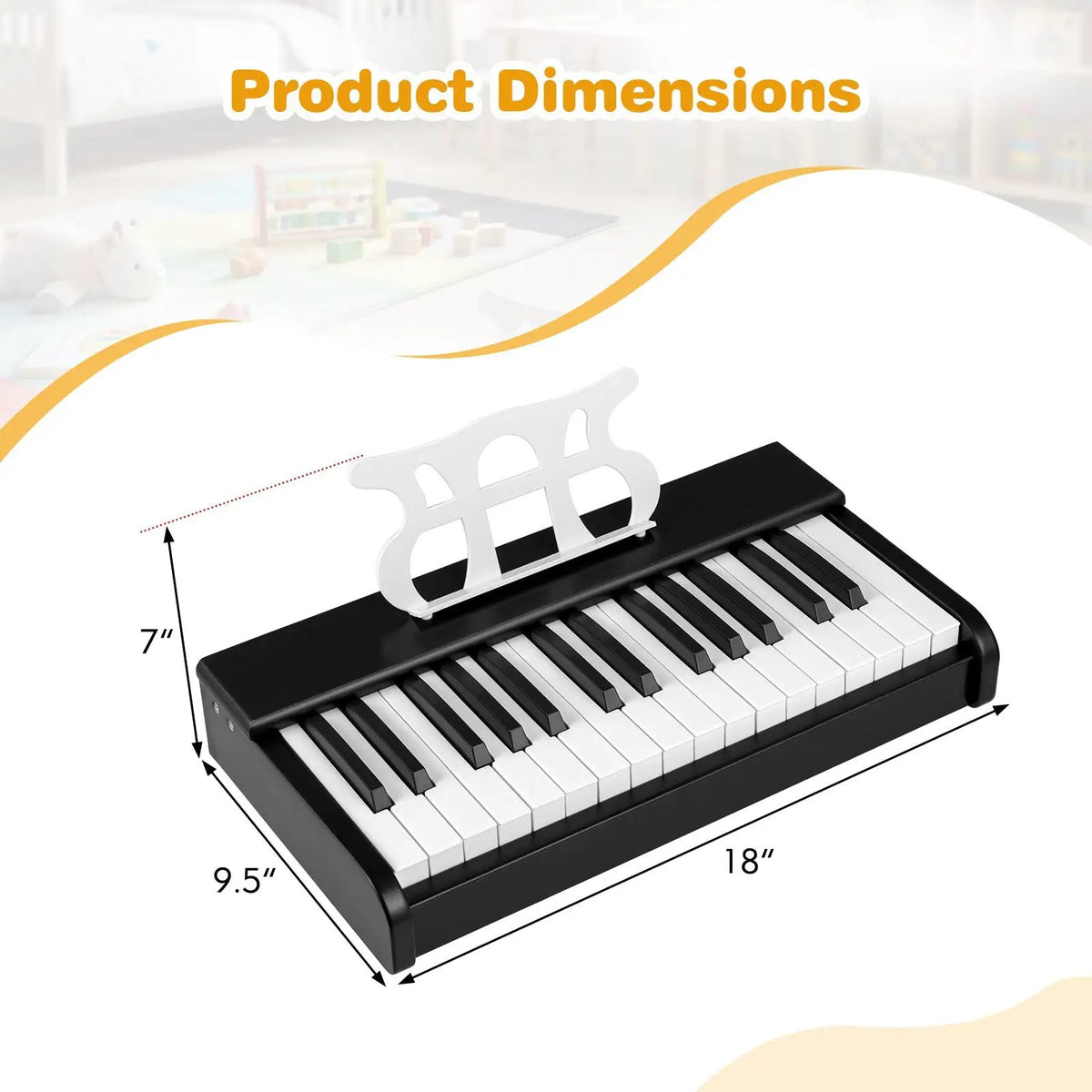 Kids Piano Keyboard 30 Keys Digital Piano with Music Stand for 3+ Years Old Beginners, photo 15 of 24