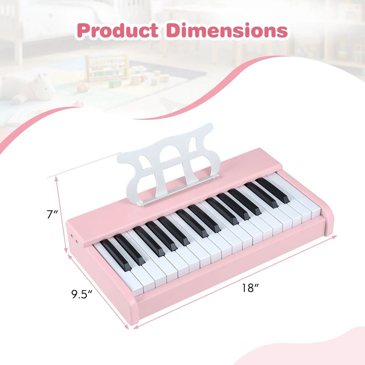 Kids Piano Keyboard 30 Keys Digital Piano with Music Stand for 3+ Years Old Beginners, photo 14 of 24