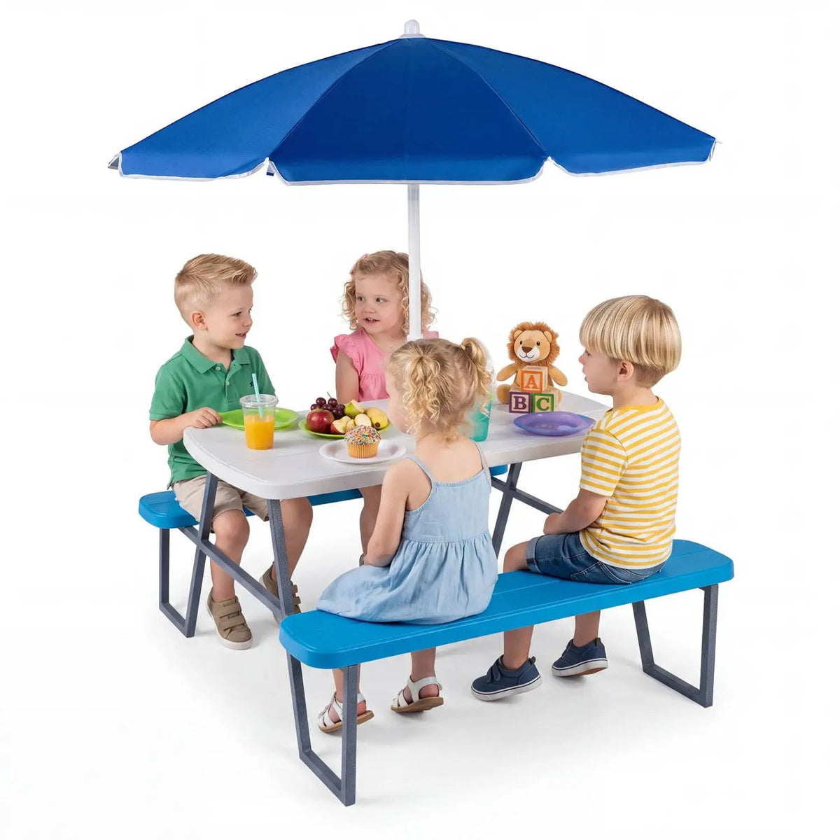 Kids Picnic Table with Benches Seats up to 4, photo 2 of 32