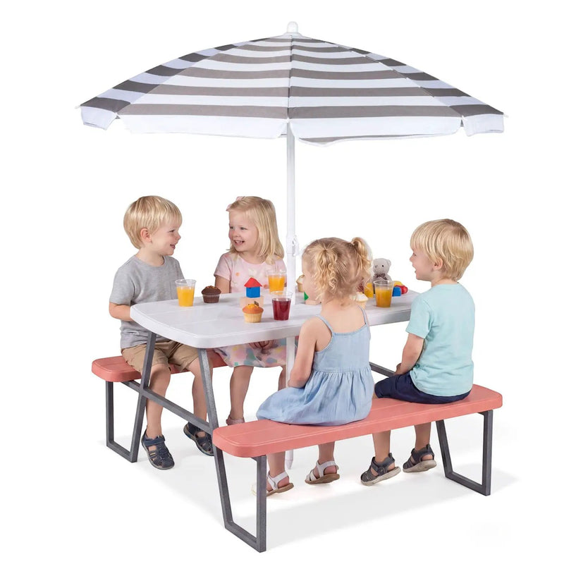 Kids Picnic Table with Benches Seats up to 4 by DirectDeals