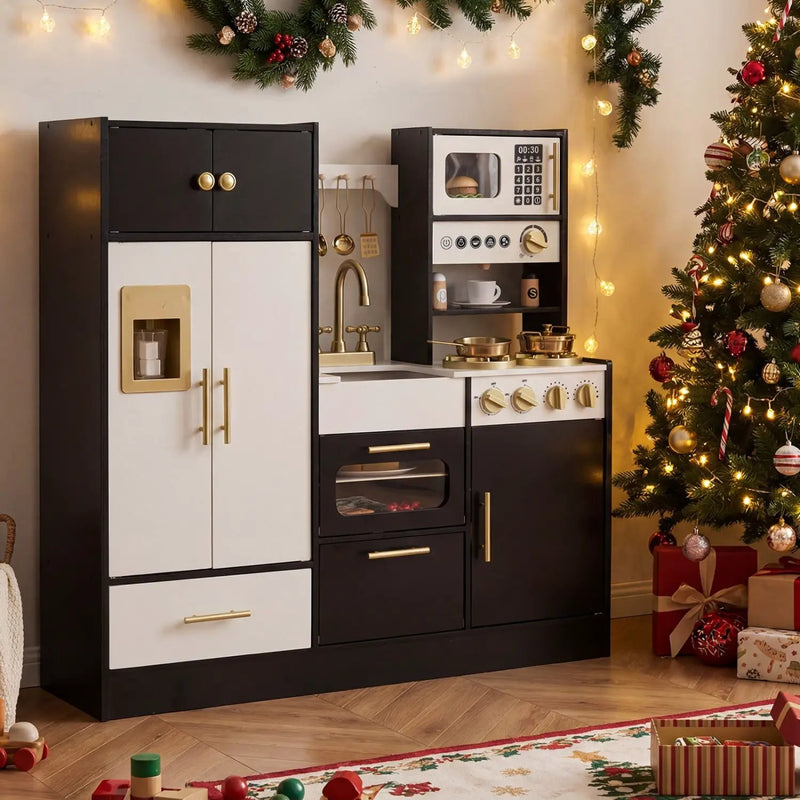 Kids Play Kitchen with Realistic Lights Sounds by DirectDeals