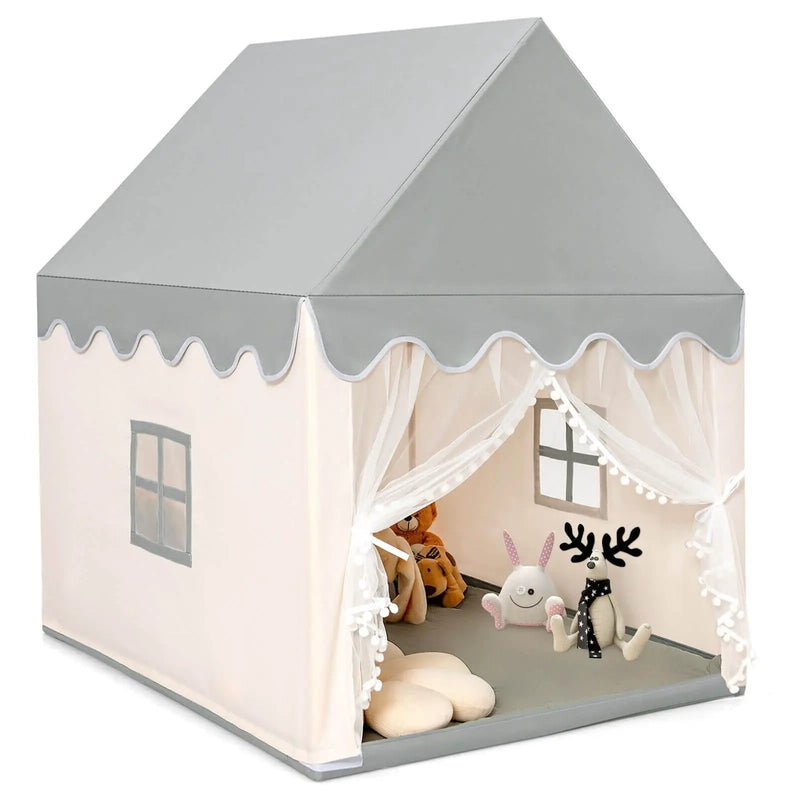 Kids Large Play Castle Fairy Tent with Mat by DirectDeals