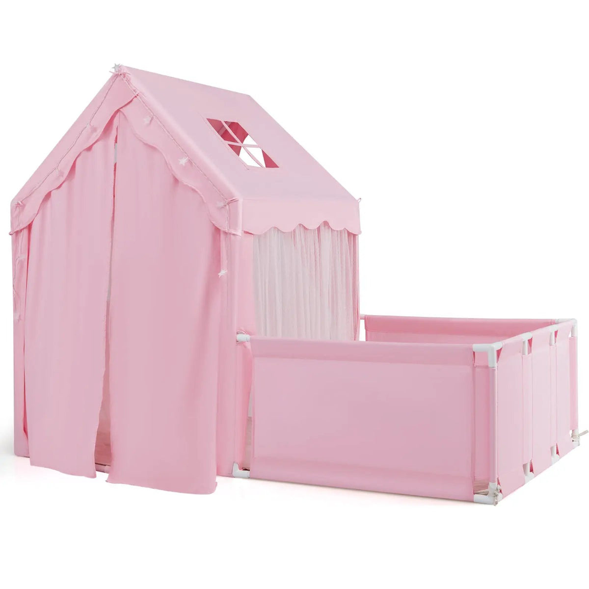 Kids Play Tent with Playpen 2-in-1 Toddler Playhouse with Yard, photo 9 of 24