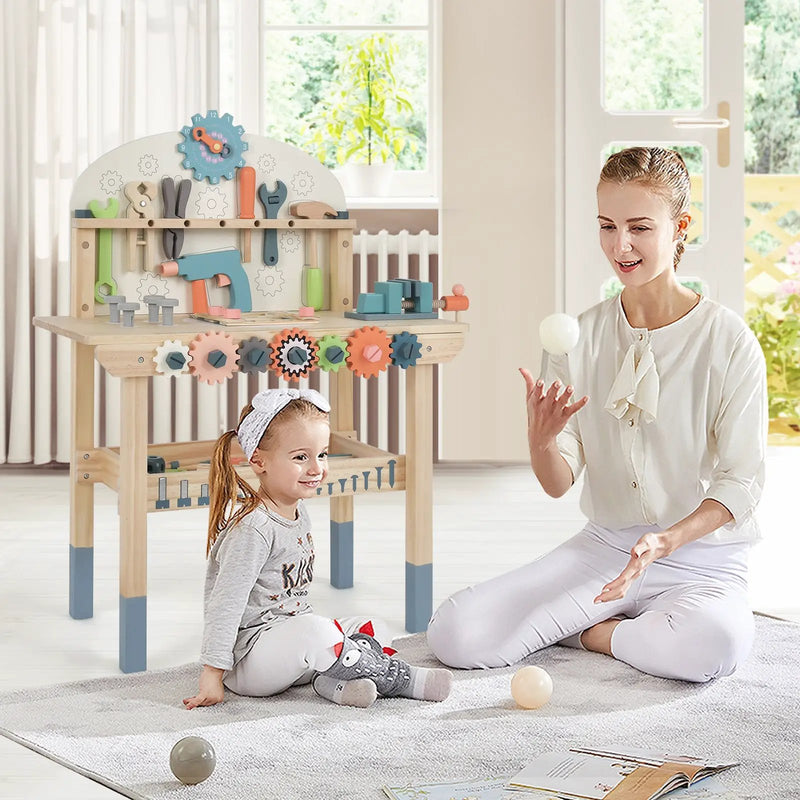 Kids Play Tool Workbench with Realistic Accessories by DirectDeals