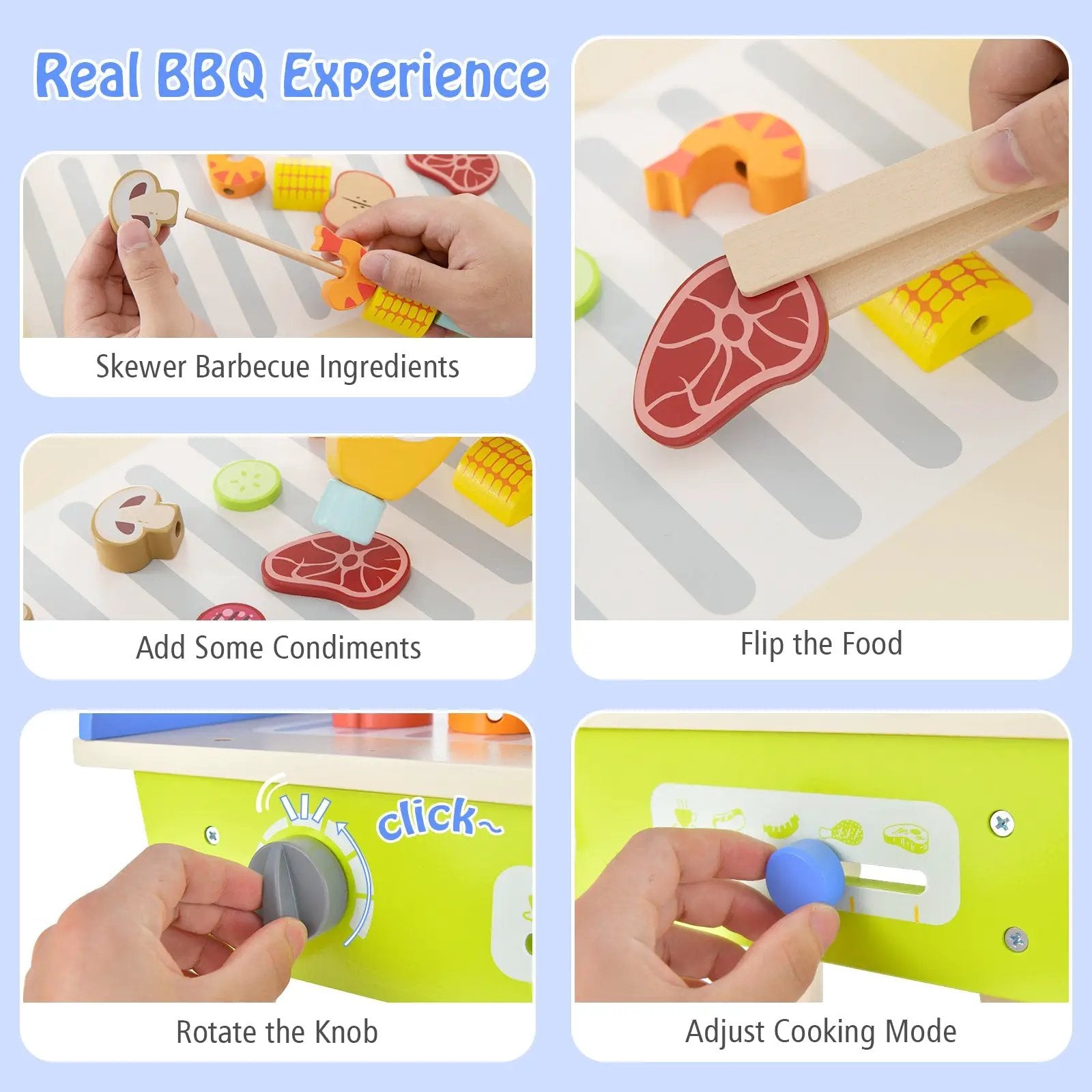 Kid's Pretend Barbecue Grill Play Set by DirectDeals