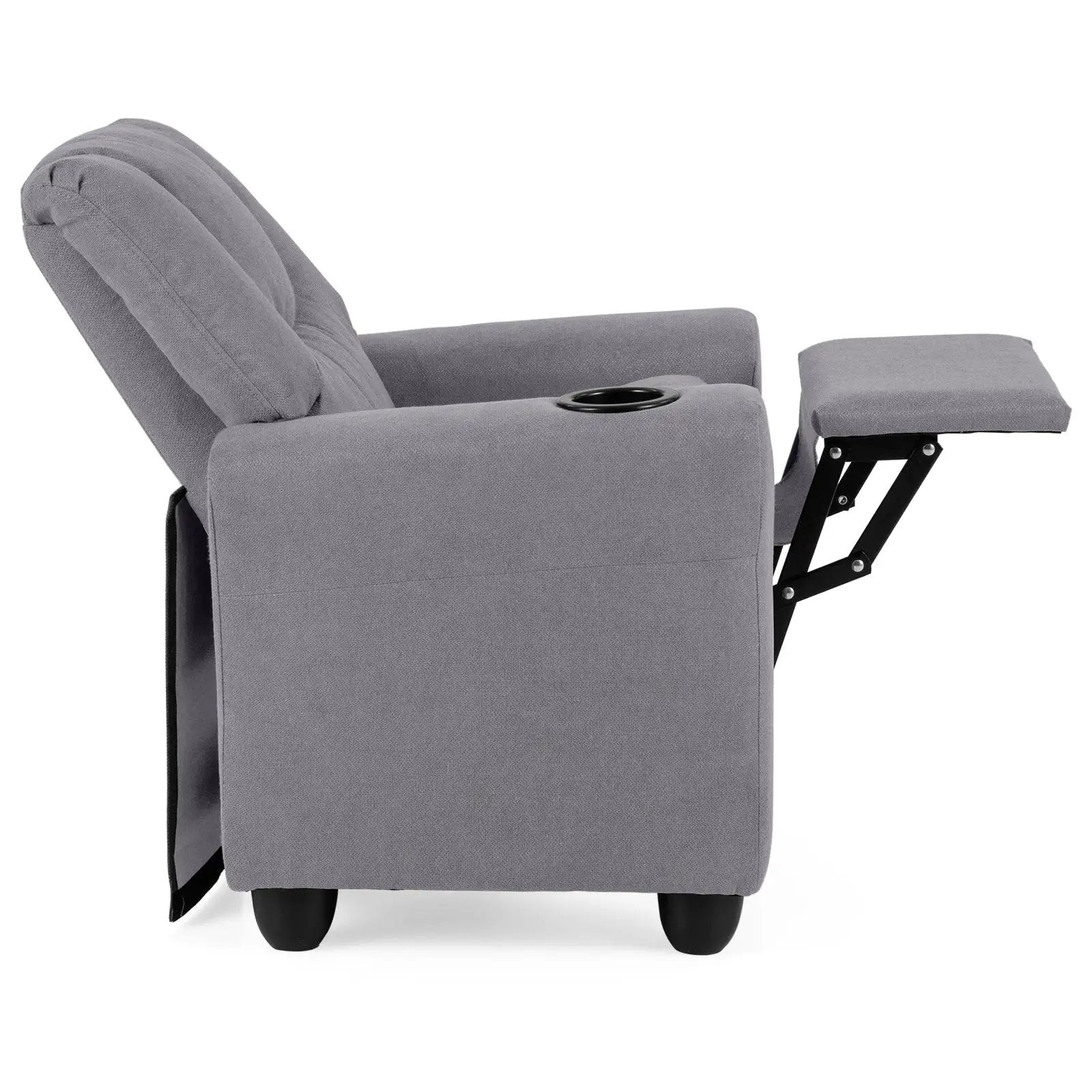 Kids Recliner Chair Push Back Toddler Reclining Armchair with Cup Holder by DirectDeals