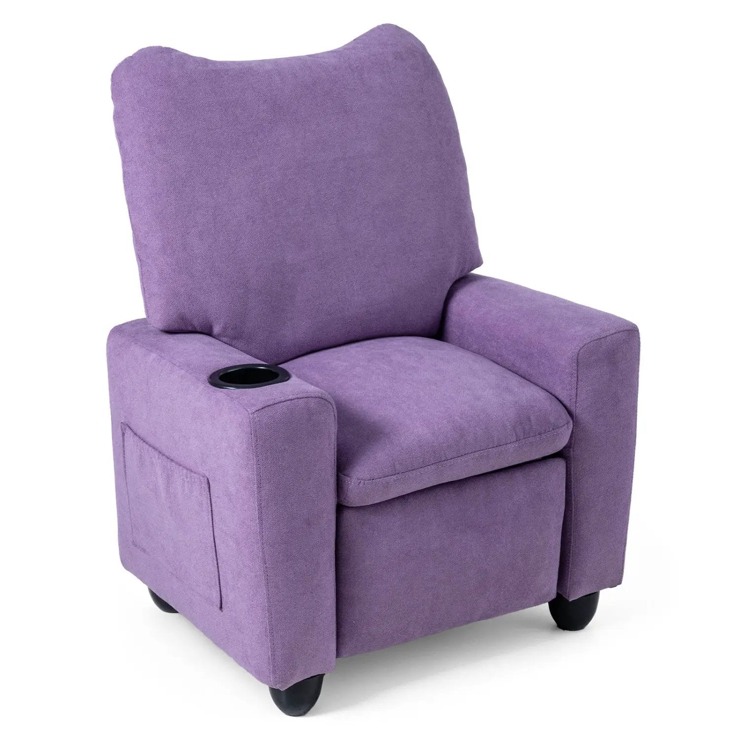 Kids Recliner Sofa with Adjustable Footrest and Cup Holder by DirectDeals