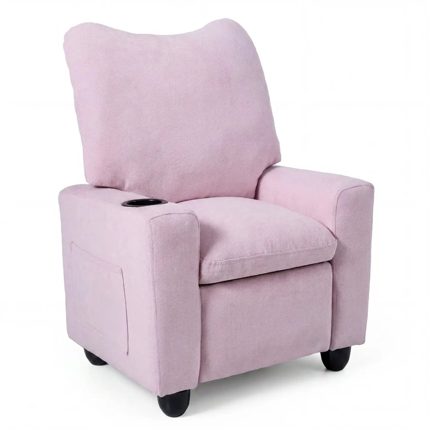Kids Recliner Sofa with Adjustable Footrest and Cup Holder by DirectDeals