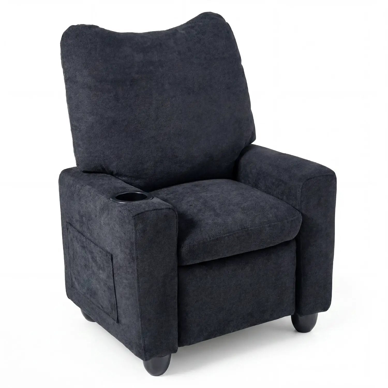 Kids Recliner Sofa with Adjustable Footrest and Cup Holder by DirectDeals