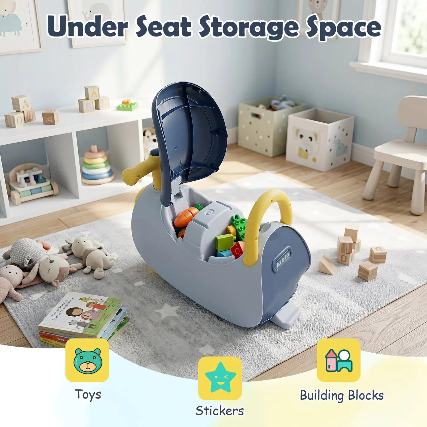 Kids Push Car with Music & Storage for 18-36 Months by DirectDeals