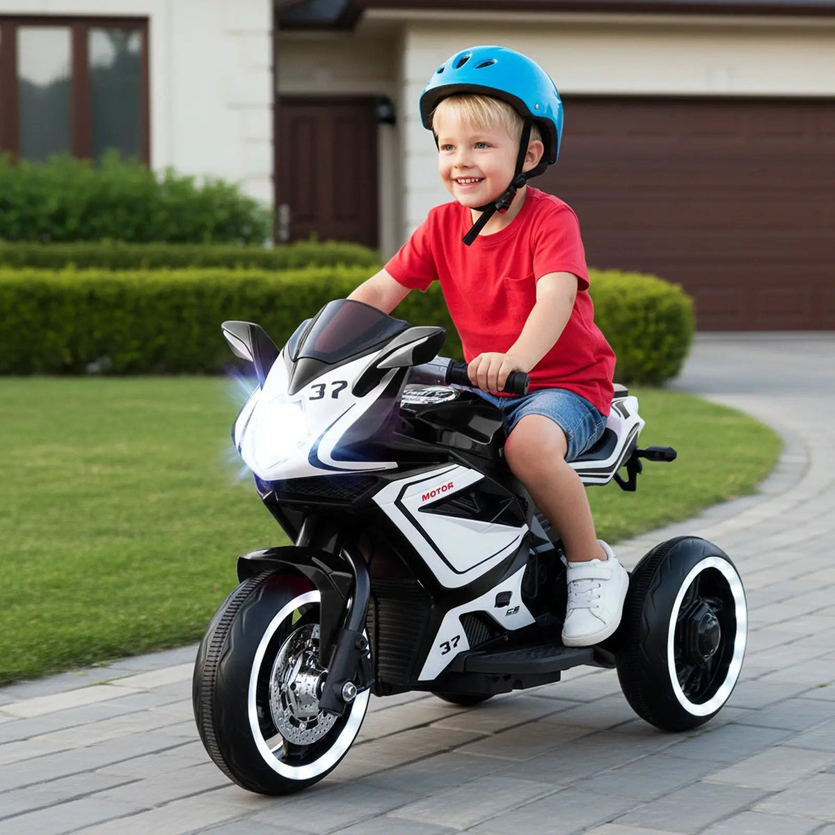 Kids Ride on Motorcycle 6V Battery Powered Mini Electric Motorbike with LED Lights, photo 3 of 32