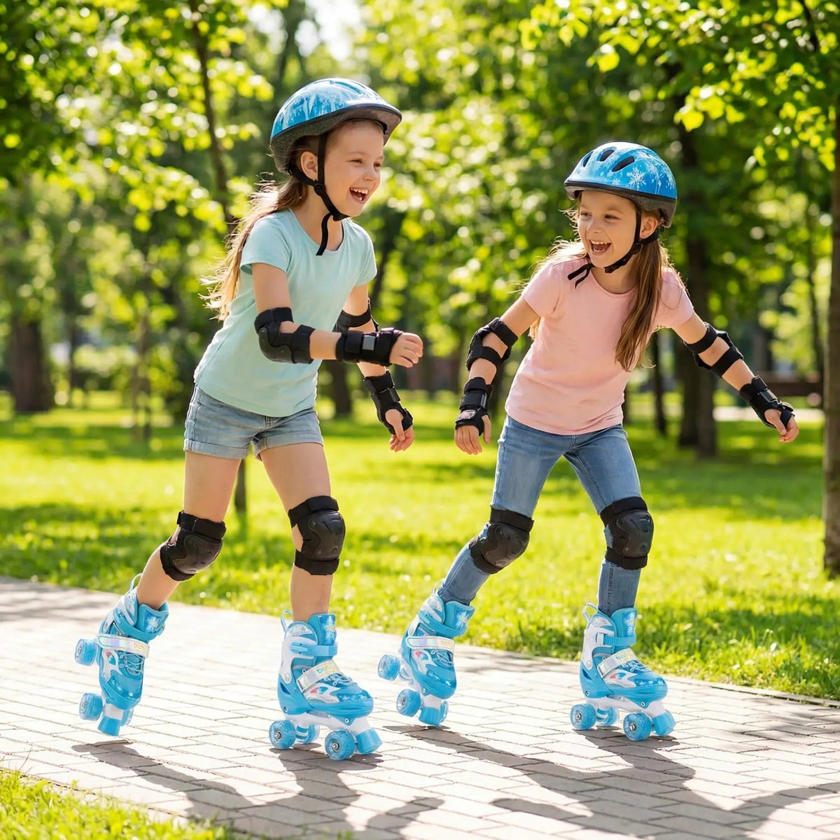 Kids Roller Skates for Girls Boys with Light-up Wheels and Safety Protection, photo 2 of 16