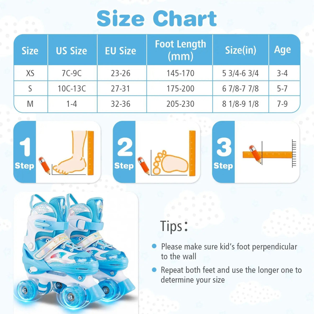 Kids Roller Skates for Girls Boys with Light-up Wheels and Safety Protection, photo 8 of 16