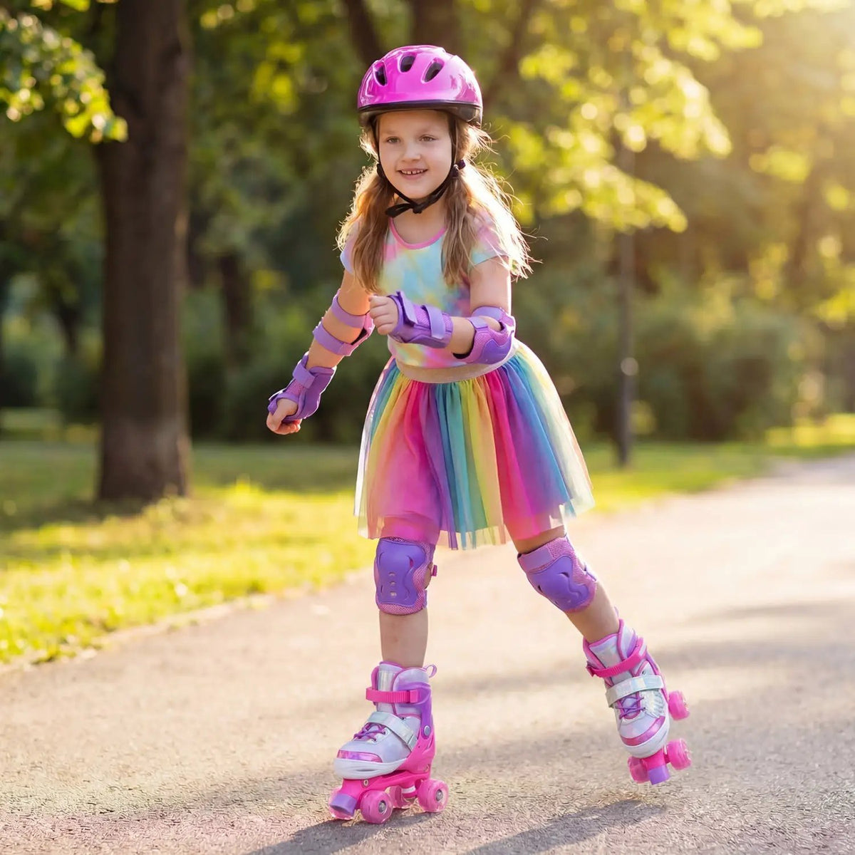 Kids Roller Skates for Toddlers Ages 7-9 with 4 Light up Wheels, photo 3 of 16