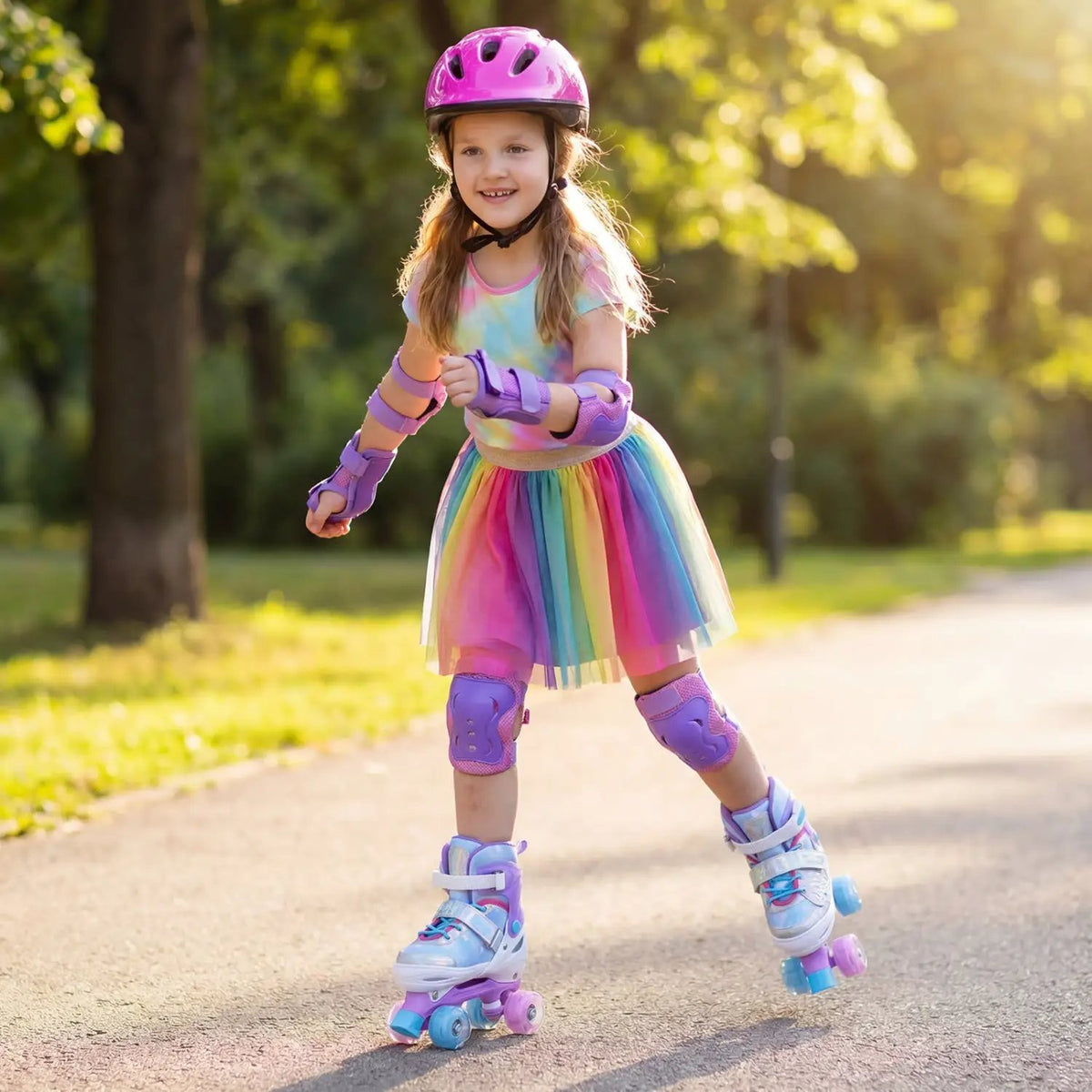 Kids Roller Skates for Toddlers Ages 7-9 with 4 Light up Wheels, photo 10 of 16