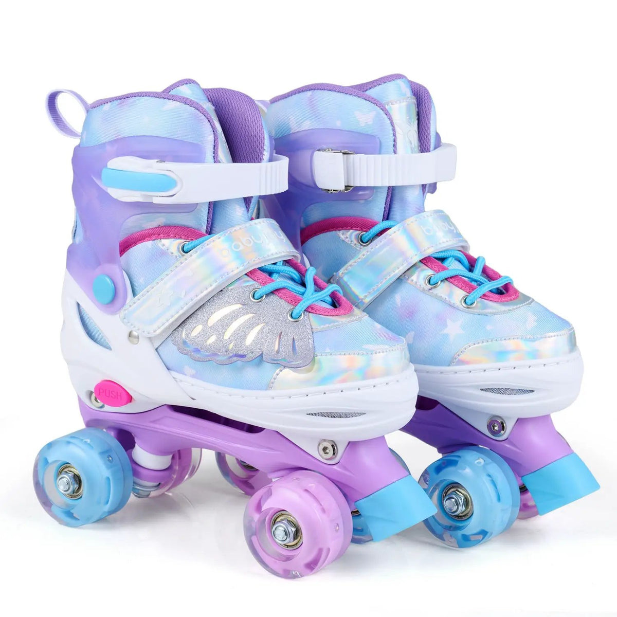 Kids Roller Skates for Toddlers Ages 7-9 with 4 Light up Wheels, photo 2 of 16