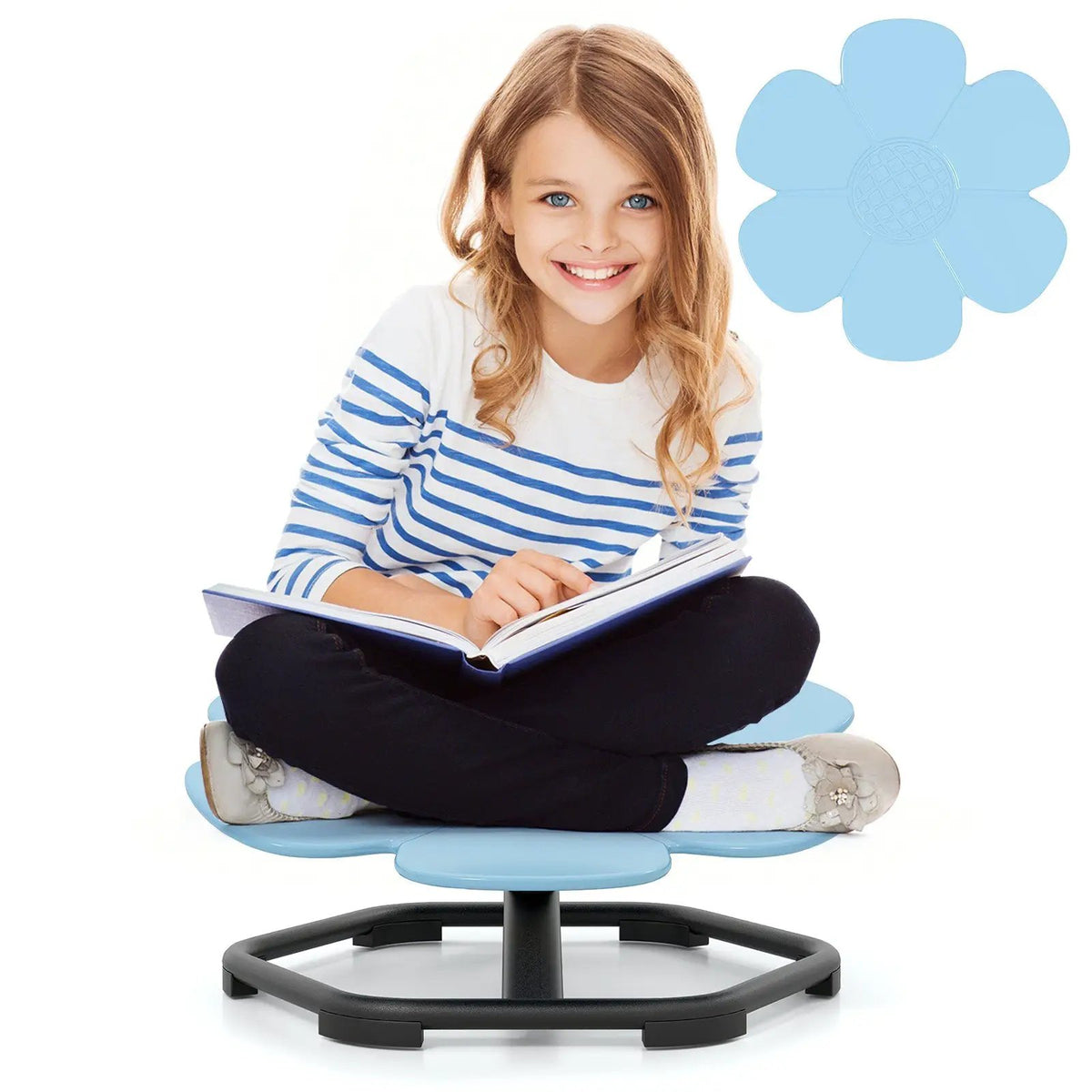 Kids Sensory Swivel Chair Elephant Petal 360° Spinning Chair, photo 3 of 9