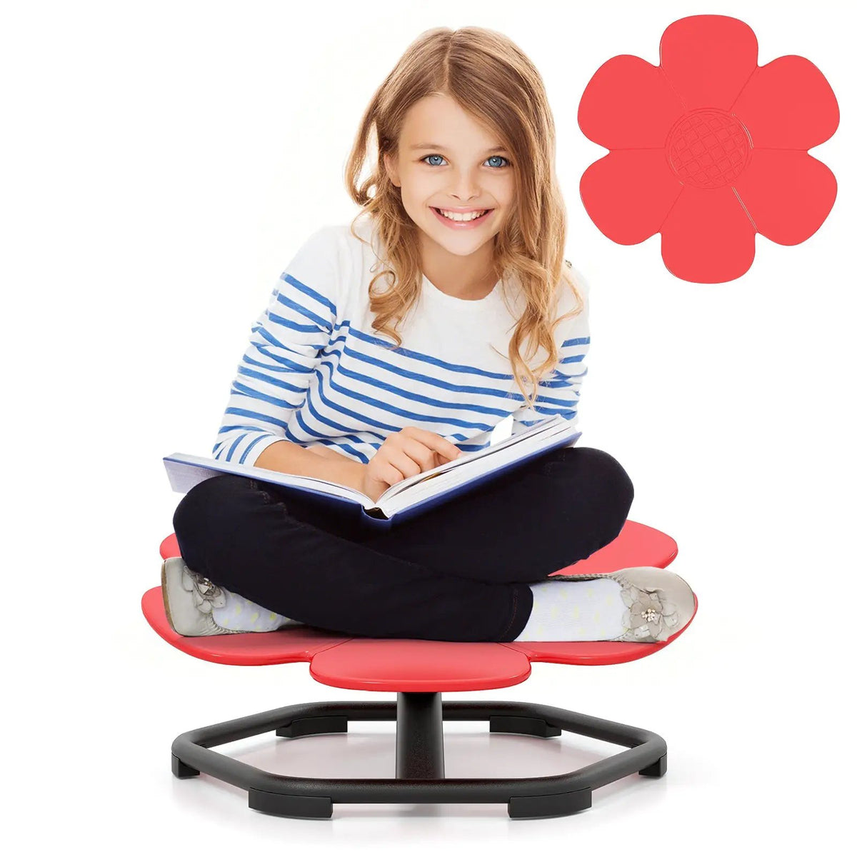 Kids Sensory Swivel Chair Elephant Petal 360° Spinning Chair, photo 9 of 9