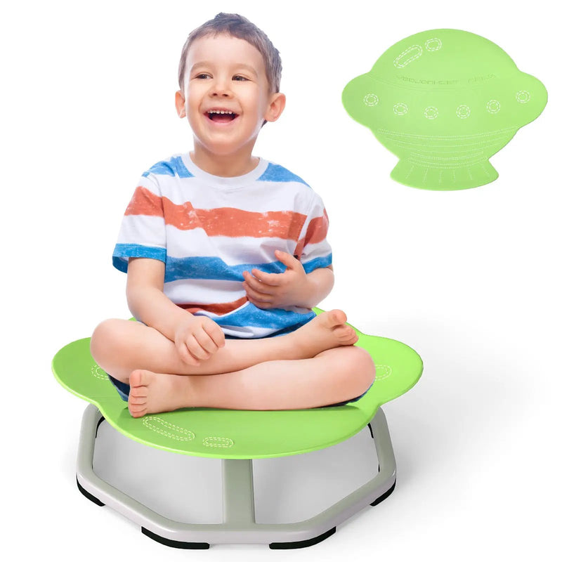Kids Sensory Swivel Chair 360° Spinning Seat with Metal Base by DirectDeals