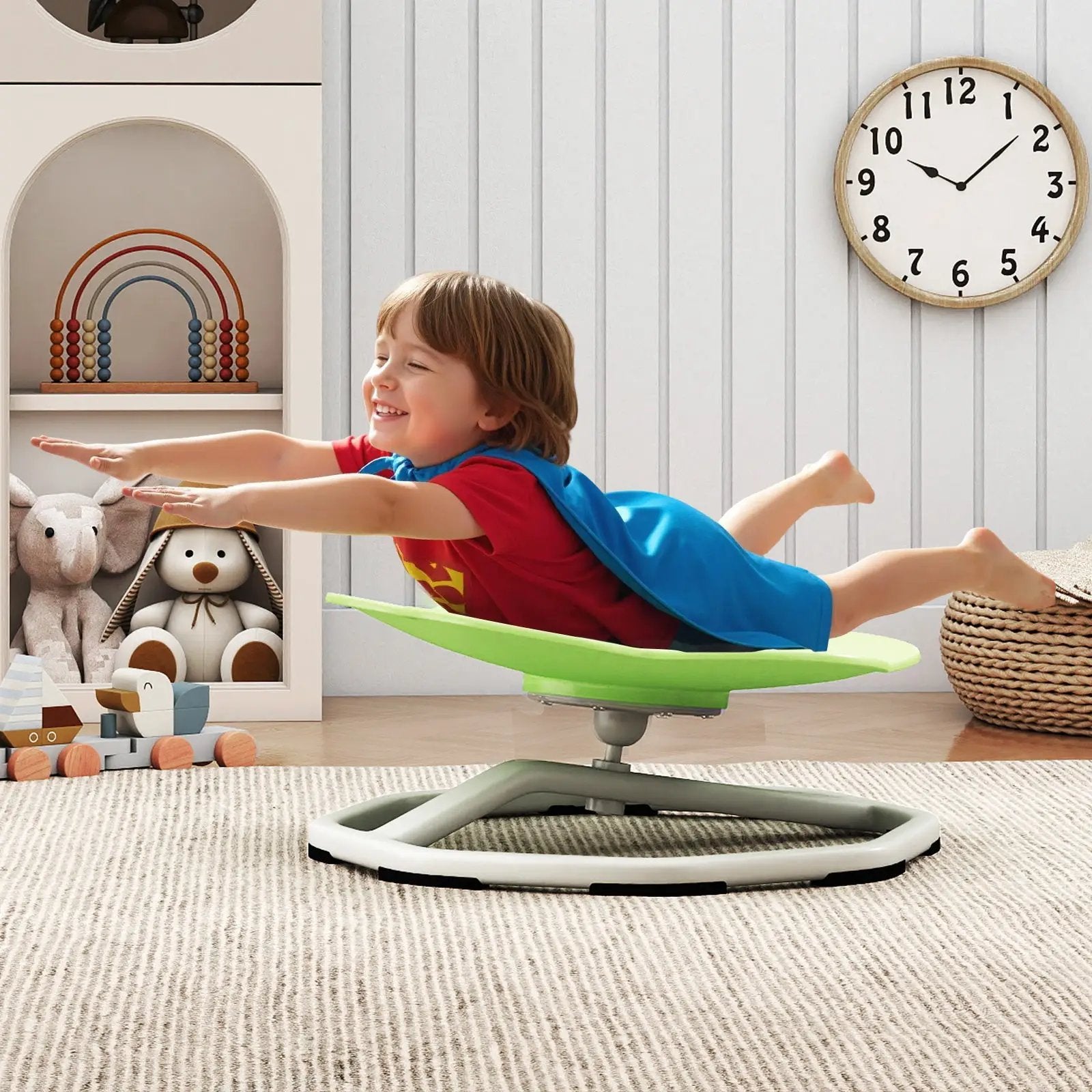 Kids Sensory Swivel Chair Cat Claw 360¬∞ Spinning Chair with Non-Slip Metal Base by DirectDeals