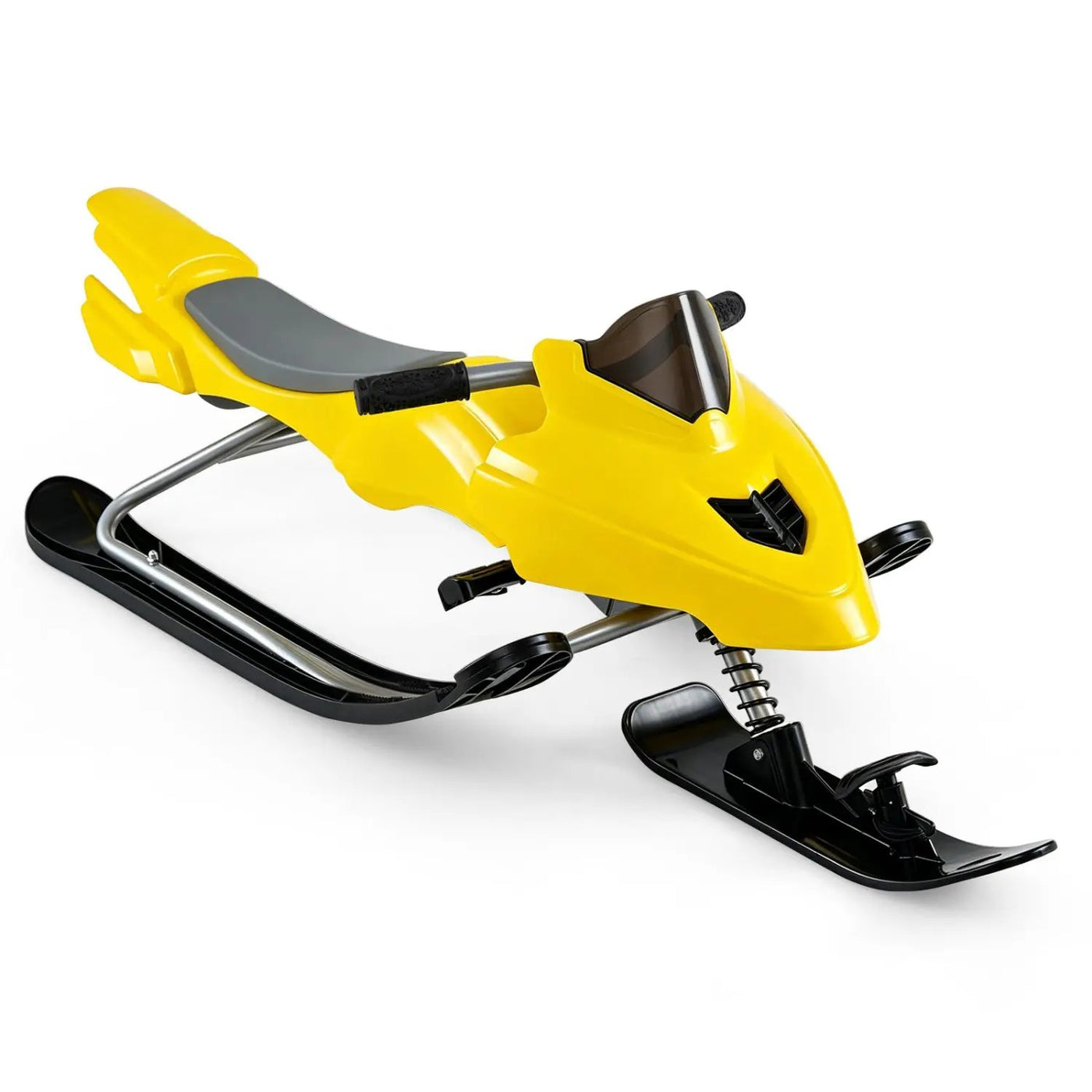 Snow Racer Sled with Brakes and Steering Handle for Kids by DirectDeals