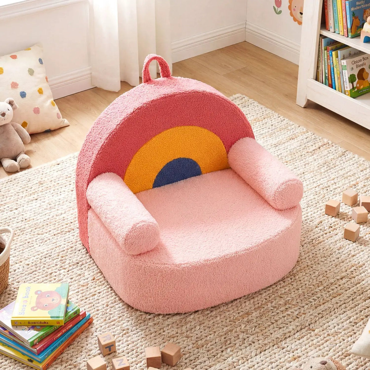 Kids Sofa Toddler Foam Couch with Soft Fleece Fabric Cover, photo 18 of 24