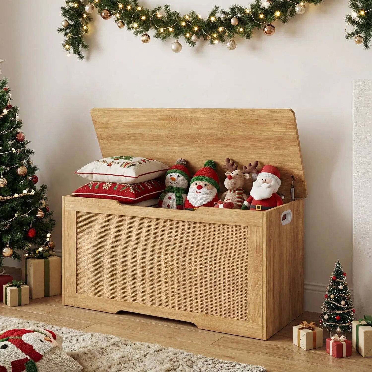 Kids Storage Bench 40 Inch Toy Box with Flip Top and Handles by DirectDeals