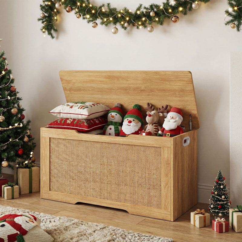 Kids Storage Bench 40 Inch Toy Box with Flip Top and Handles by DirectDeals