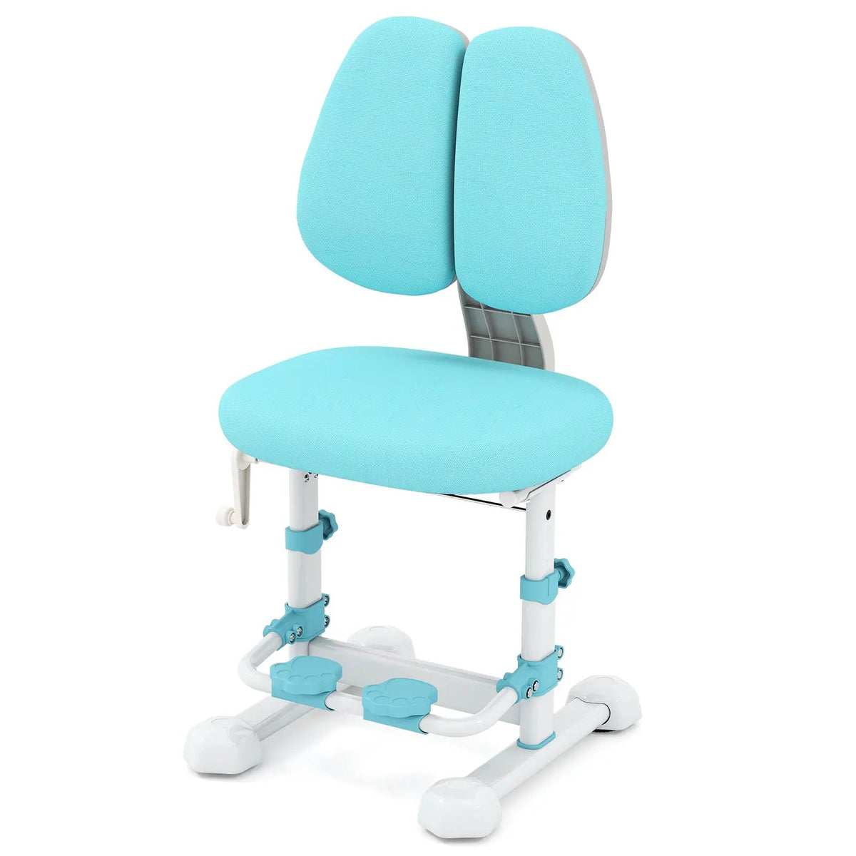 Kids Study Chair with Adjustable Double Backrest and Footrest, photo 8 of 24