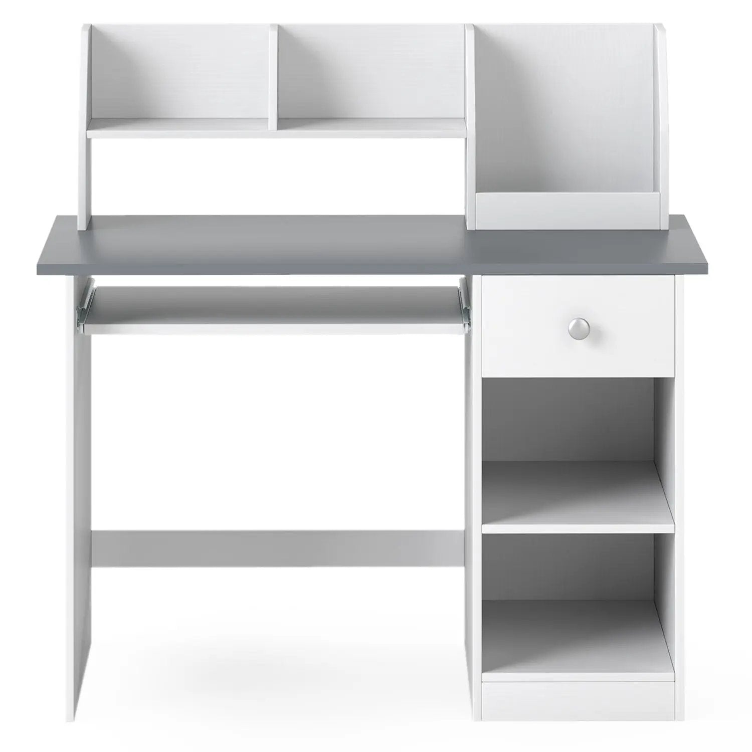 Kids Study Desk with Hutch, Drawer & Shelves by DirectDeals