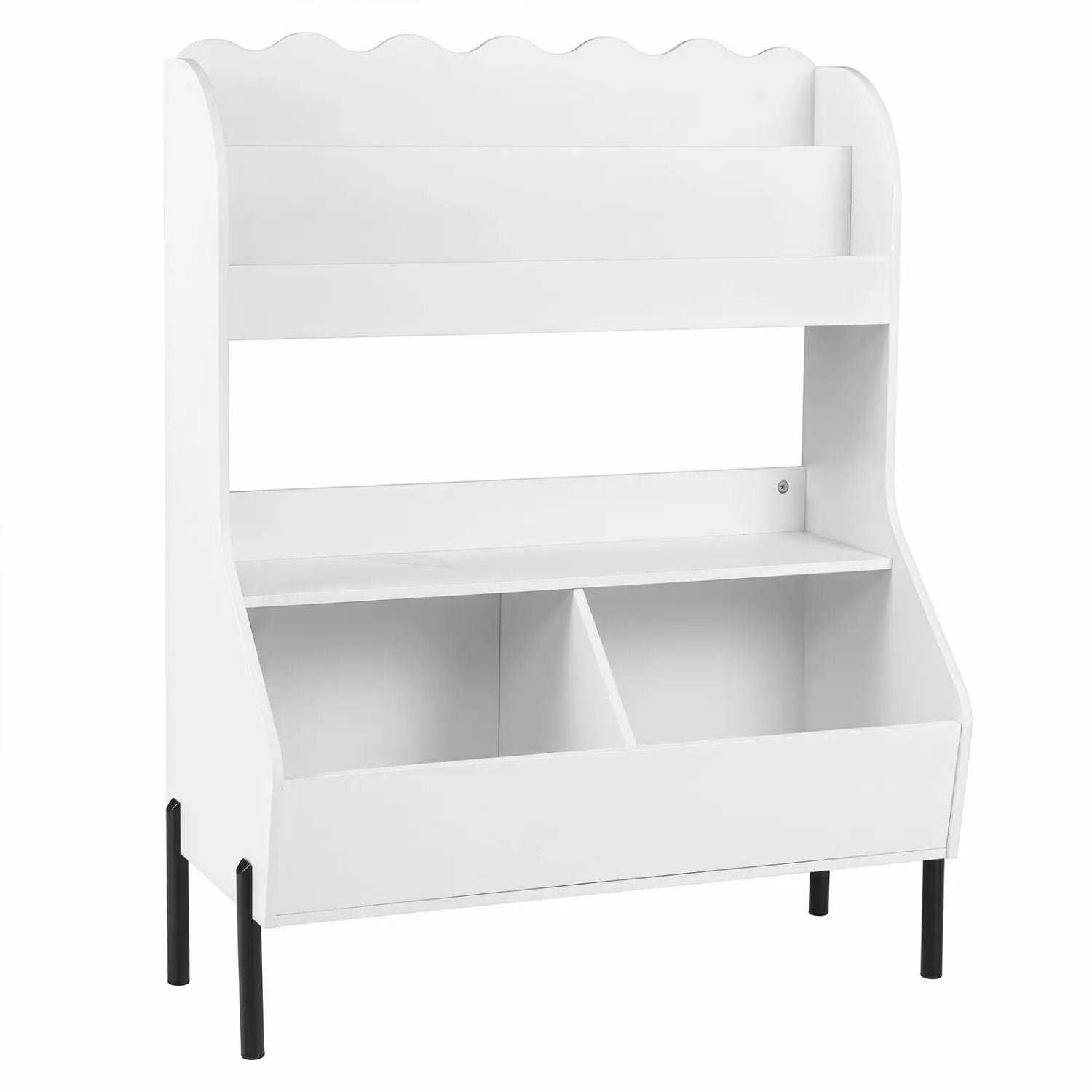 Kids Toy Storage Organizer with Bookshelf and Bins by DirectDeals