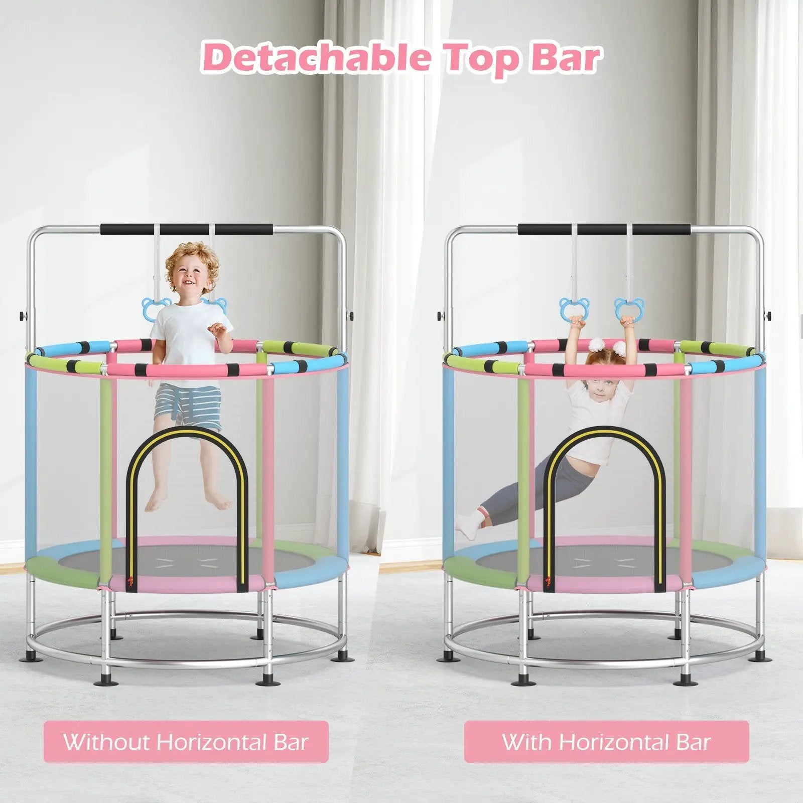 55" Kids Trampoline Gift for for 3-6 Years Old Boys and Girls by DirectDeals